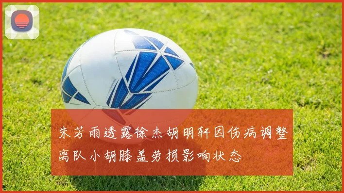 朱芳雨透露徐杰胡明轩因伤病调整离队小胡膝盖劳损影响状态